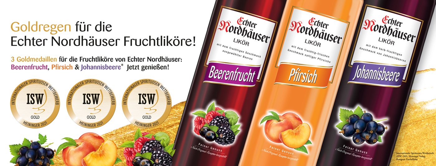 Spirituosen, Korn & Doppelkorn und Likör Echter Nordhäuser